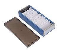 Index Card Holder, Index Card Organizer Box with A to Z Index Tabs, Holds Up To 800 Business Cards, Business Recipe Note Card Storage Boxes (Blue)