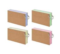 Index Cards - Colorful Flash Cards, Note Taking Cards | 200pcs Lined Single, Heavyweight, 3 X 5 Inch Notecards with Metal Rings for, Meeting Record, Family Message, School
