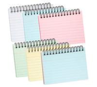 Index Cards Multicolor Ruled Flash Cards 5x3 Inches Lined Revision Record Cards Sprial Note Taking Paper for School Office Learning 300 Sheets