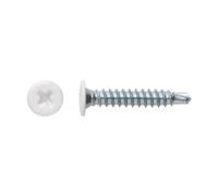 Index Fixing Systems BCP CB - Pack of 500 Screws Phillips Head extraplana and Footprint autotaladrantes Plated Coating (4.2 x 23 mm White