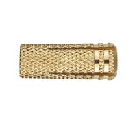 INDEX Fixing Systems TALAM08 [TALA] Brass Plug for Light Fixings in Solid Materials 28 Ø10, M8 x 28 mm, Diameter 10 mm, Set of 100 Pieces