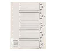 Index Polypropylene A4 1-5 White - Dividers - Document Organization
