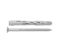 Index T-Nux A - Pack of 50 Universal Plugs, High Performance, Countersunk Head, Nylon, 8 x 80 mm, in Box