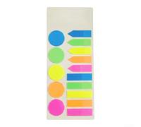 Index Tabs Assorted Shapes 20 Sheets Fluorescent