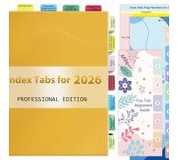 Index Tabs for CPT 2026 Version, Complete Book Tabs Set with Blanks, Bookmarker, Laminated Color-Coded with Alignment Guide & Page Numbers (Book Not Included)