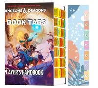 Index Tabs for D&D 2024 Player Manual (Book Not Included), 84 D&D Core Rulebook, Colour Coded Clear PVC Laminated Tabs, Double Sided Content Design and Durable