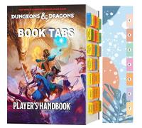 Index Tabs for D&D 2024 Player Manual (Book Not Included), 84 D&D Core Rulebook, Colour Coded Clear PVC Laminated Tabs, Double Sided Content Design and Durable