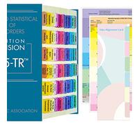 Index Tabs for DSM-5-TR, 94 Printed DSM-V-TR Tabs and 18 Blank Tab Stickers, with Alignment Card and Abbreviation Description Cards for The Diagnostic and Statistical Manual of Mental Disorders.