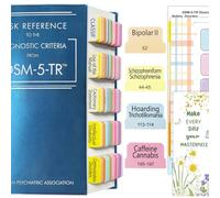 Index Tabs for DSM-5-TR Desk Reference, 85 Printed DSM-V-TR Tabs, 90 Tabs in Total, with Alignment Guide & Disorders Description Sheet for The Diagnostic and Statistical Manual of Mental Disorders
