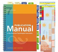 Index Tabs for The American Psychological Association 7th Edition Publication Manual(Book Not Included), 72 Book Tabs Plus 8 Blanks, with Page Numbers Sheet & Placement Guide Card