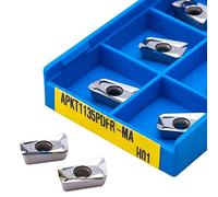 Indexable carbide lathe tool 10PCS APKT1135PDFR MA H01 CNC Lathe Milling Cutter Turning Tool Carbide Metal Cutting Tlade
