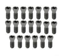 Indexable Inserts for CNC Lathe Tools, M2.5x7mm Torx Screws, 20pcs Replacement Carbide Inserts, High Strength Steel Fasteners for Turning Tool Holder
