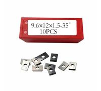 Indexable Rectangular Carbide Insert Grooving Knife 9.6x12x1.5mm-35° 2-Edge for Titman Cutters、CMT Tools、Oertli Cutters 、Dimar Cutters,10 Pieces