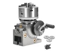 Indexing Head Milling Machine with Rotary Table and 3 Jaw Chuck, Versatile Dual Use for Milling and Drilling, Precision Engineering Tool for Workshop Use