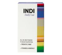 INDI Daily Gut Superfood Powder Sachets, Berry Flavour, 28 Day Supply | High in prebiotic fibre, chicory root inulin, oat beta-glucan, live cultures, 15 whole foods, vegan Vitamin D3, B vitamins