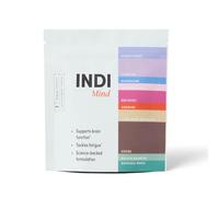 INDI Mind Brain Powder Supplement | Nootropics incl. Lion's Mane Mushroom, Magnesium, CoQ-10 & Rhodiolife® for Sharper Focus | Chocolate Flavour | 7 Serving Trial Pack | Vegan | Made in UK