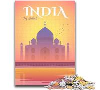 India 1000 Piece Jigsaw Puzzle for Adults And Teenagers, Educational Stress Relief Toy for Is Ideal As A Gift for The Whole Family 1000pcs(50x75cm)