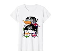 India and Britain Mix Half British Half Indian Roots T-Shirt