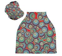 India Art Watercolor Baby Car Seat Cover Canopy Stretchy Nursing Covers Breathable Windproof Winter Scarf for Infant Breastfeeding Boys Girls