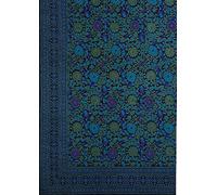 India Arts Handmade 100% Cotton Sunflower Tapestry Bedspread Coverlet Bed Sheet Beach Sheet Dorm Decor Large Tablecloth Navy Blue King Size 110x110