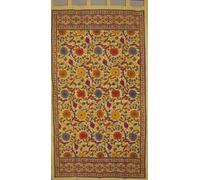 India Arts Sunflower Tab Top Curtain-Drape-Door Panel-Lemon Yellow