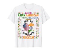 India Asian American Heritage Costume Kids Idea Indian Flag T-Shirt