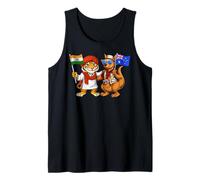 India Australia Flag Indian Roots Australian Heritage Tank Top
