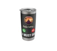 India Calling I Must Go Stainless Steel Insulated Tumbler
