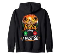 India Calling I Must Go Zip Hoodie