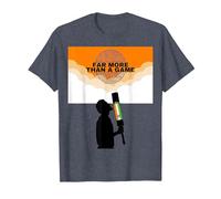 India Cricket 2024 More Than Jersey Flag India Cricket T-Shirt, Men, Heather Blue, Large