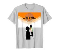 India Cricket 2024 More Than Jersey Flag India Cricket T-Shirt, Men, Silver Grey, Medium