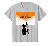 India Cricket 2024 More Than Jersey Flag India Cricket T-Shirt, Youth, Silver Grey, Large