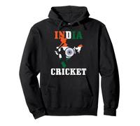 India Cricket Player Sports Native American Flag Cricket Pullover Hoodie