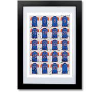India Cricket World Cup Winners T20 team squad 2024 signed poster print framed picture photo autograph gift Virat Kohli (A4 framed & mounted)