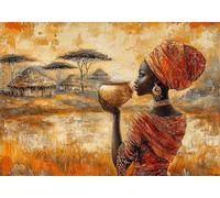 India Diamond Art Kits Adults,5D Diamond Painting Kits for Adults,Full Drill Gem Art Kits DIY Cross Stitch Arts Crafts Women 2 Pictures Embroidery Beginners Crafts Home Decoration Gifts Women 30x40cm