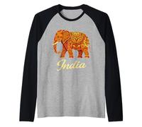 India Elephant Raglan Baseball Tee