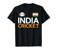 India Flag Cricket Player Cricketer Indian Cricket Sport Fan T-Shirt