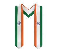 India Flag Graduation Stoles Shawl Sash Lightweight Scraf For Study Aboard Graduation's Day Gift