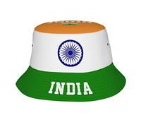 India Flag Indian Bucket Hat Fisherman Hats Outdoor Summer Travel Hiking Beach Cap Black