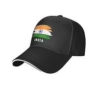 India Flag Indian Country Mesh Baseball Cap Running Hat Travel Hats Outdoor Adjustable Summer Caps Black