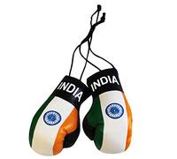 India Flag Mini Boxing Gloves for Cars or Home - Decorative Ornament - Leather - Everyday Use