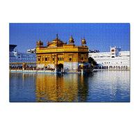 India Golden Temple Amritsar Jigsaw Puzzle for Adults 1000 Piece Wooden Travel Gift Souvenir