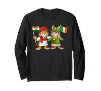 India Ireland Flag Indian Roots Irish Heritage Long Sleeve T-Shirt