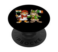 India Ireland Flag Indian Roots Irish Heritage PopSockets Adhesive PopGrip
