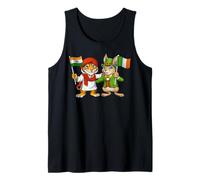 India Ireland Flag Indian Roots Irish Heritage Tank Top