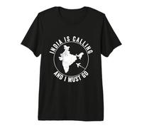 India is Calling Indian Holiday Homesickness Vacation Premium T-Shirt
