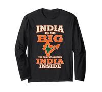 India is so Big You can Put Another India Inside Long Sleeve T-Shirt