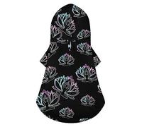 India Lotus Yoga Dog Hoodie Luxury Dog Clothes Winter Dog Jacket Pet Clothes Hoodie French Bulldog Teddy Pug Puppy Clothes S
