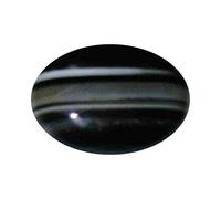 INDIA MADE 10.00 Ratti 9.00 Carat A1 Quality Natural Black Hakik Sulemani Loose Gemstone Original Certified Genuine Excellent Highly Precious Kala Akik Stone Rashi Ratan-B0DKFS8QYJ, Silver