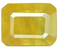 INDIA MADE 10.50 Carat Yellow Sapphire Gemstone Original Certified Pukhraj Stone Natural For Men & Women-B0CLVJC5QN